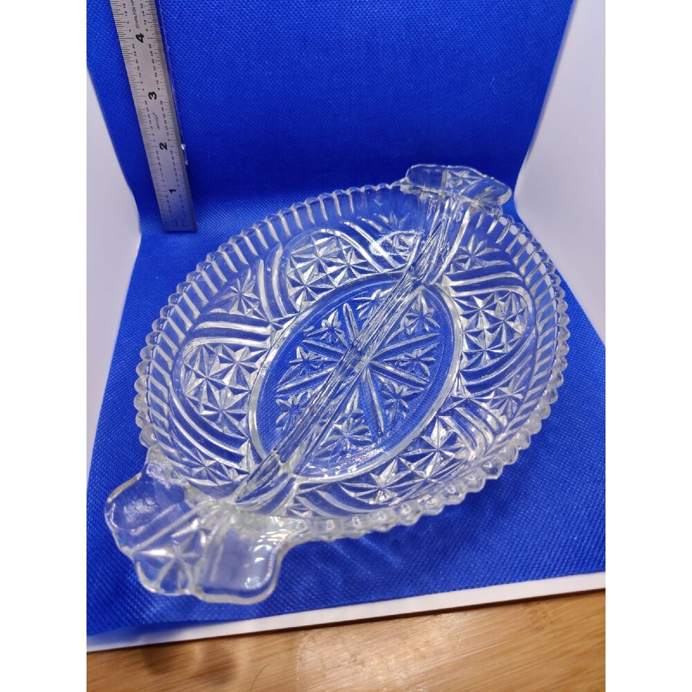 Glass Split Section Serving Dish